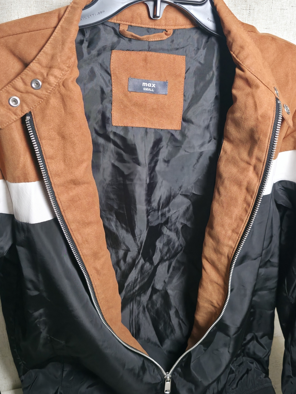 Max Brown & Black Colorblock Men's Jacket